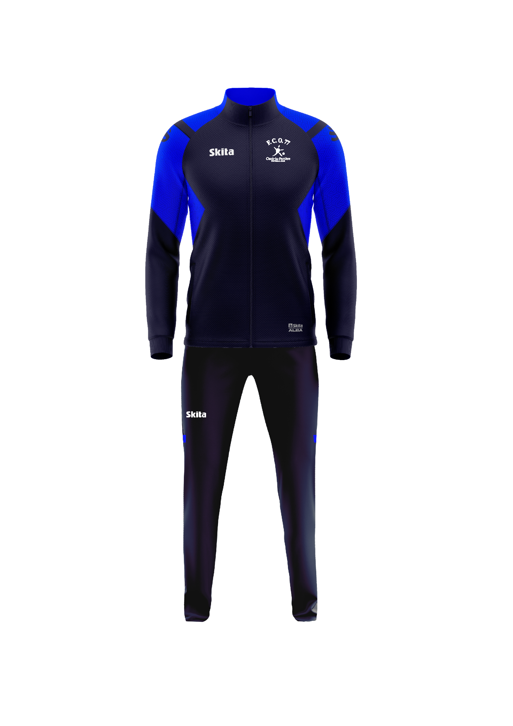 Survêtement ALBA  bleu nuit/bleu roi (FOOTBALL CLUB OZOIR 77)